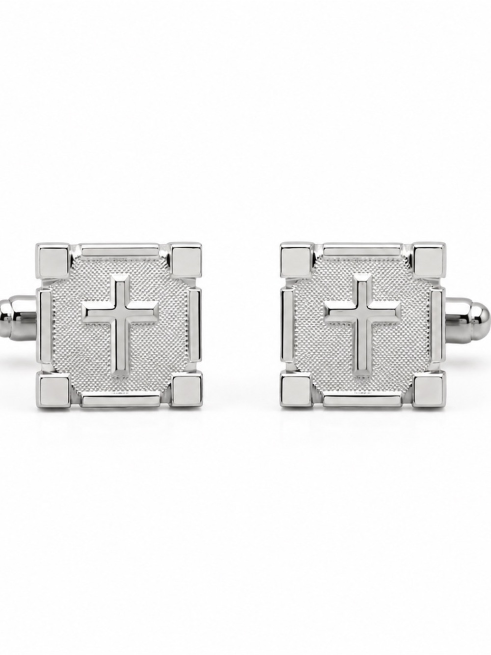 Silver Cross Cufflinks